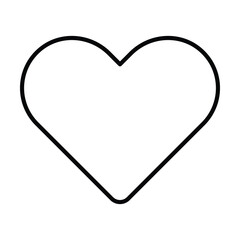 heart icon, love vector, romantic illustration