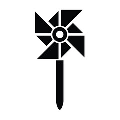 paper windmill icon, paper vector, windmill illustration