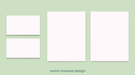 Stationery mockup set. 