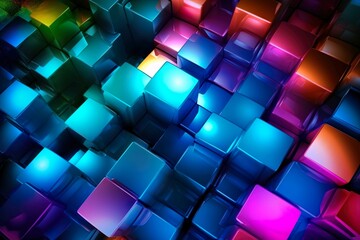 abstract background with cubes