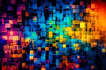 abstract background with squares