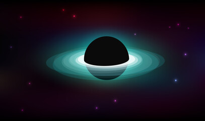 Supermassive black hole in deep space - 584632903