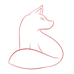 Illustration of fox logo