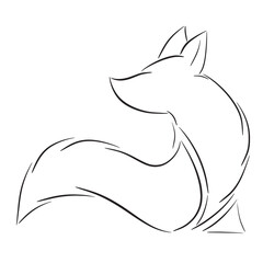Illustration of fox logo