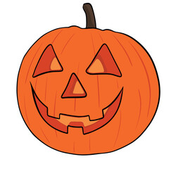 Illustration of halloween pumpkin