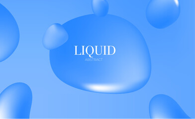 Easter egg with drops, blue background, Blue banner