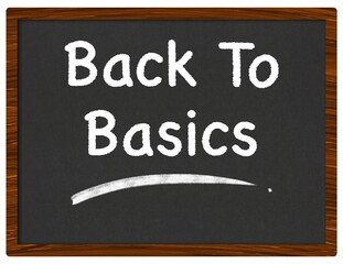 Obraz premium Back To Basics Blackboard Chalk Text