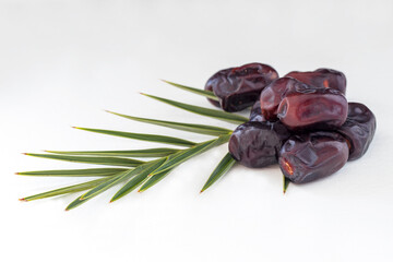 Natural fresh dates that Muslims eat while breaking their fast in Ramadan.