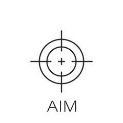 Archery target icon in flat style. Dartboard vector illustration on isolated background. Aim accuracy sign business concept.