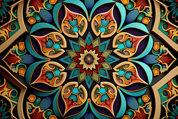 Eid al-Fitr Arabesque Pattern Generative AI