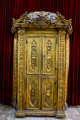 The 4 sephardic synagogues, Jerusalem old city, Israel. Sacred ark.
