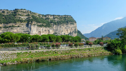 Fototapeta na wymiar Gardasee in Italien