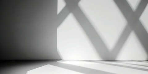 Gray background with shadow and light
