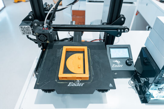 13 January 2023, UAE, Dubai: 3d printing modern and futuristic technology