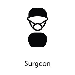 Surgeon icon design stock illustration