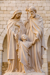 Saint Joseph's church, Nazareth, Galilee, Israel. The Holy family.
