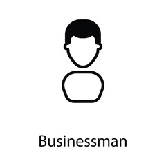 Businessman icon design stock illustration