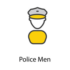 Police man icon design stock illustration