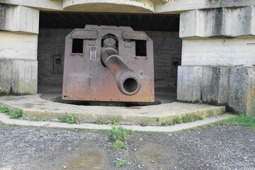 German WWII Gun Battery at Longues-sur-Mer, Normandie, France