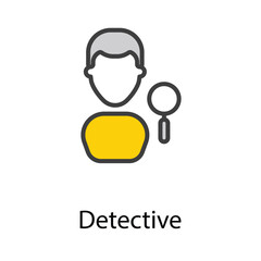 Detective icon design stock illustration