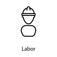 Labor icon design stock illustration