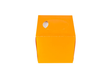 Fototapeta premium Square Tissues Box Isolated on White Background