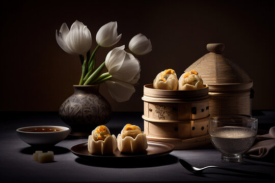AI generated inset the small steamed bun