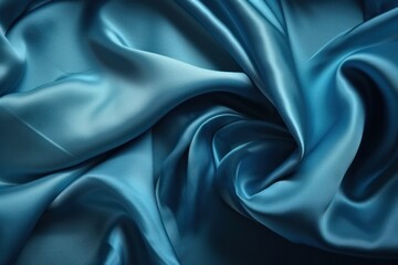 Fototapeta premium Silk texture elegant background and wallpaper. blue color (ai generated)