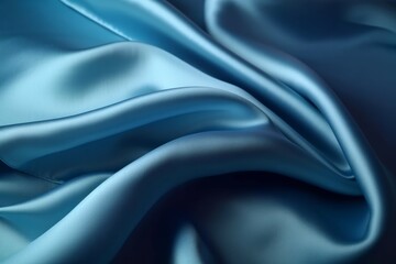 Silk texture elegant background and wallpaper. blue color (ai generated)