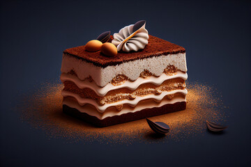 AI generates illustrations cake