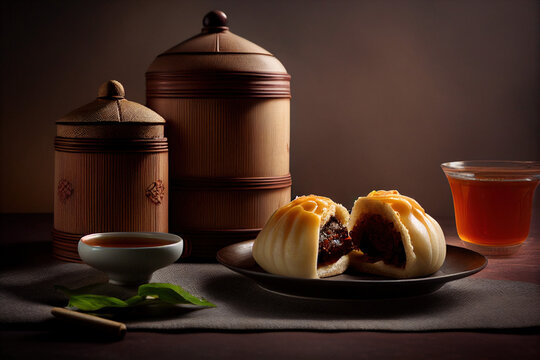 AI generated inset the small steamed bun