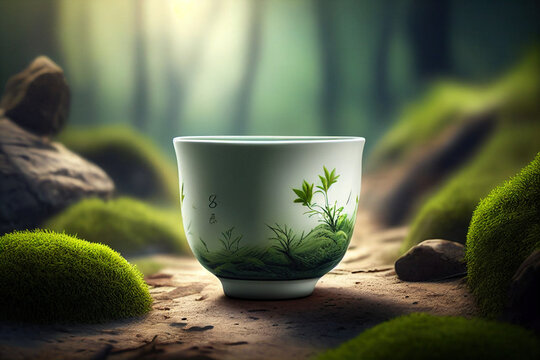 AI generates illustrations cups