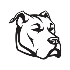 bulldog mascot logo ,hand drawn illustration. Suitable For Logo, Wallpaper, Banner, Background, Card, Book Illustration, T-Shirt Design, Sticker, Cover, etc