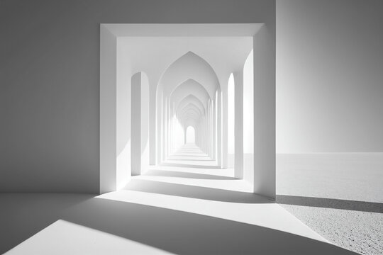 AI generated illustrations and interior space