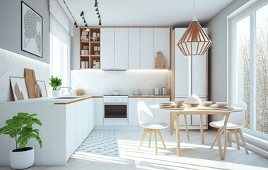 AI generates illustrations contemporary household