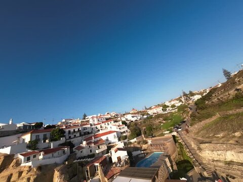FPV Drone Aerial footage in Azenhas do Mar in Sintra, Lisbon, Portugal (first person view drone)