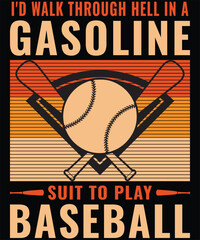 Baseball t-shirt design