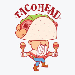 Taco Mascot Vector