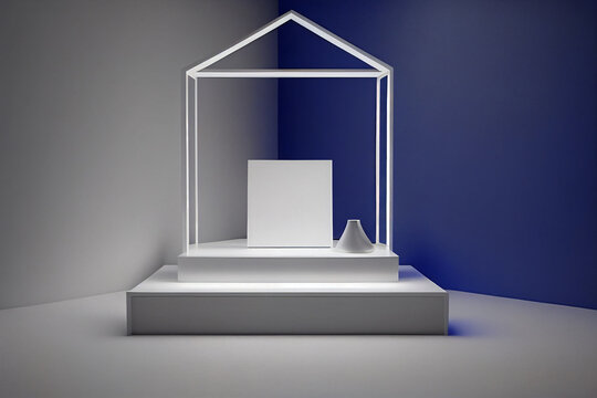 AI generates illustrations booth background
