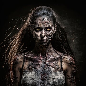 zombie portrait generated by a neural network
