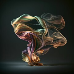 Fototapeta na wymiar abstract smoke background, generative AI