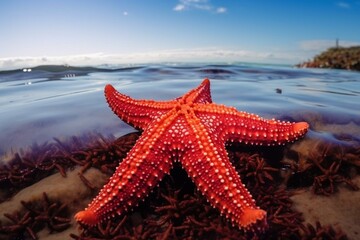 Fototapeta na wymiar Beauty sea starfish. Generative AI
