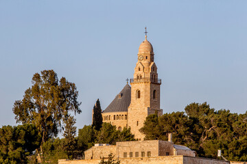 Fototapeta na wymiar Jerusalem, Dormition abbey on mount Zion, Israel.