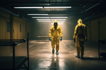 Fototapeta premium Collecting hazardous material Generative AI