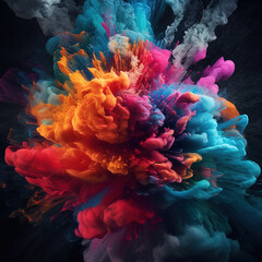 Fototapeta premium A Dynamic and Playful Design with Pops of Color