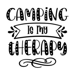 Camping is My Therapy svg