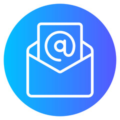 email gradient icon
