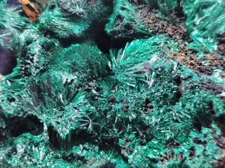 Fototapeta na wymiar malachite mineral texture