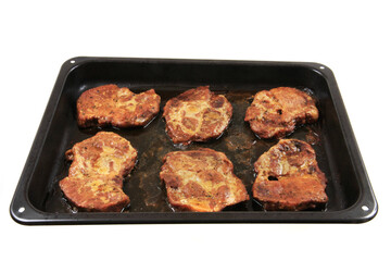 grilled port meat