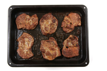 grilled port meat